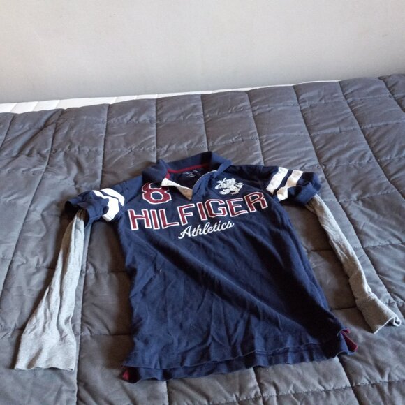 2 tommy hilfiger long sleeve polo shirts. boys size 12-14 - Picture 4 of 12